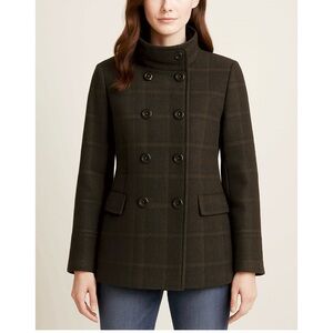 SOLD ‼️‼️Cinzia Rocca Due black wool plaid coat